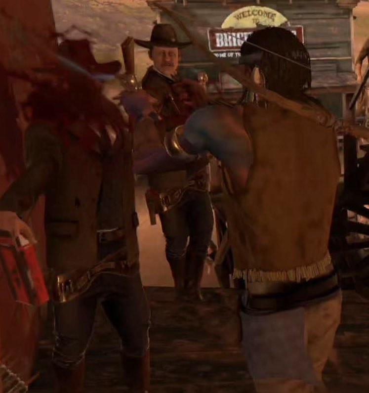 An outlaw causing trouble in Outlawed RP